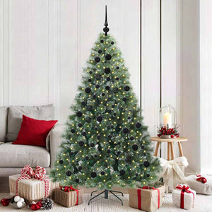 Albero di Natale artificiale con 300 LED Verde 180 cm PE e PVC 3397849