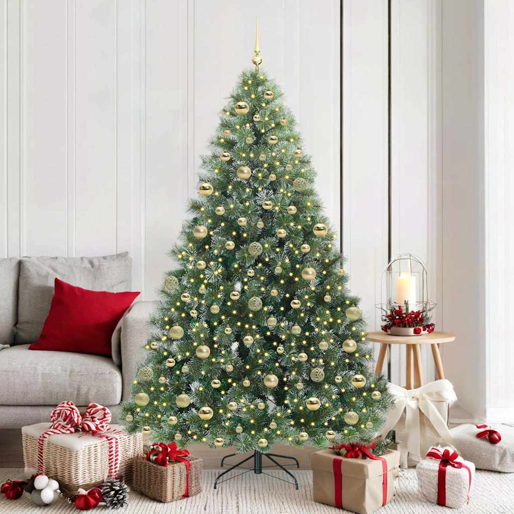 Albero di Natale artificiale con 300 LED Verde 180 cm PE e PVC 3397852