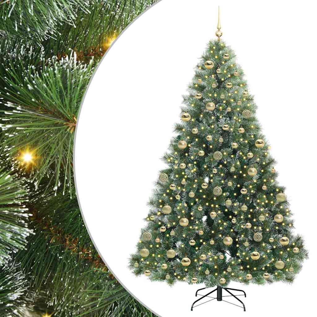 Albero di Natale artificiale con 300 LED Verde 180 cm PE e PVC 3397852