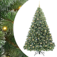 Albero di Natale artificiale con 300 LED Verde 180 cm PE e PVC 3397852