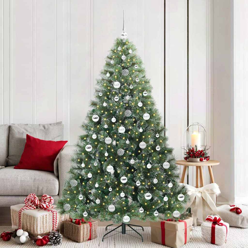 Albero di Natale artificiale con 300 LED Verde 180 cm PE e PVC 3397853