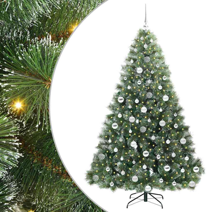 Albero di Natale artificiale con 300 LED Verde 180 cm PE e PVC 3397853