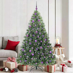 Albero di Natale artificiale con 300 LED Verde 180 cm PE e PVC 3397854