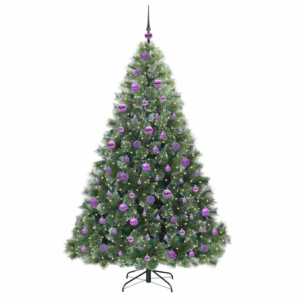 Albero di Natale artificiale con 300 LED Verde 180 cm PE e PVC 3397854