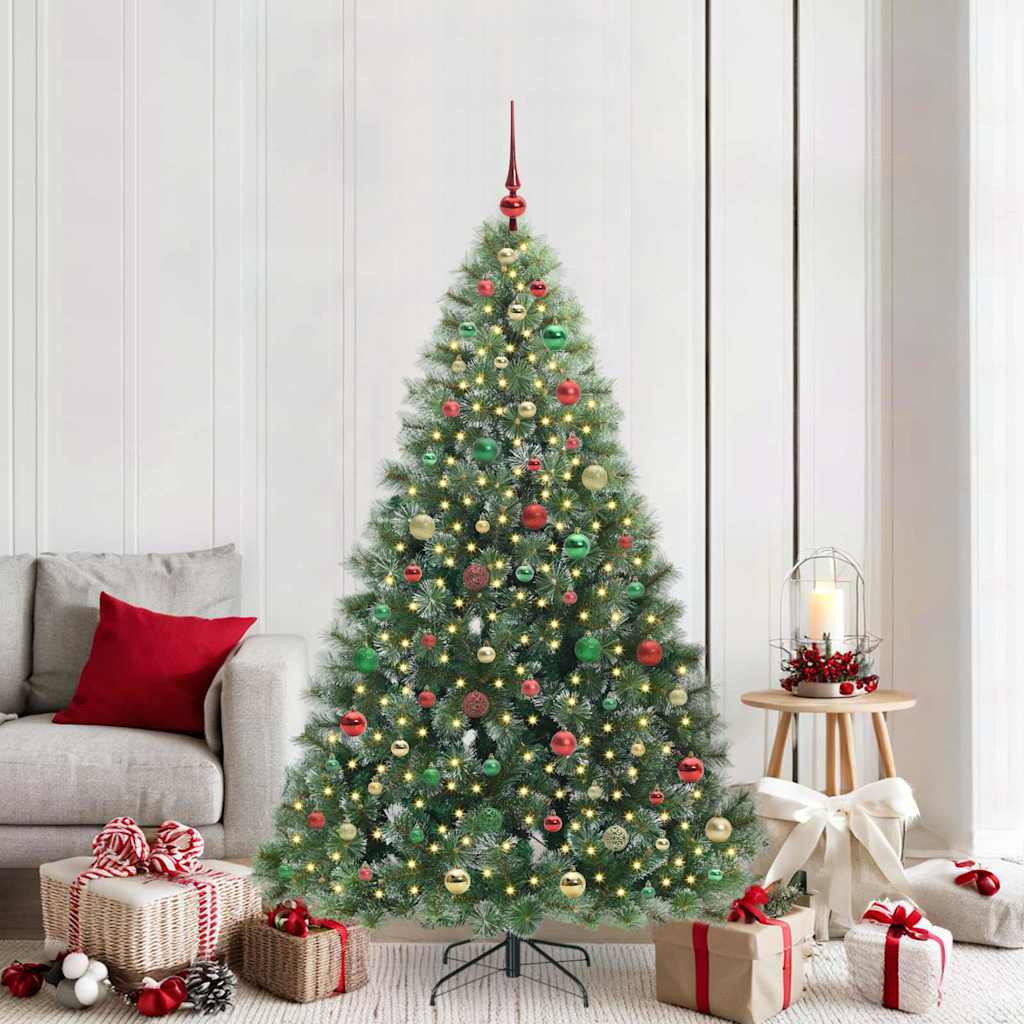 Albero di Natale artificiale con 300 LED Verde 180 cm PE e PVC 3397856
