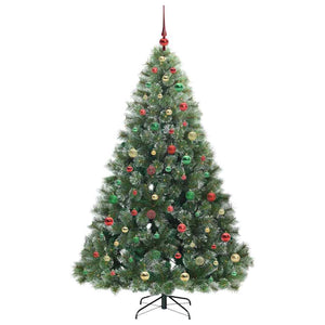 Albero di Natale artificiale con 300 LED Verde 180 cm PE e PVC 3397856