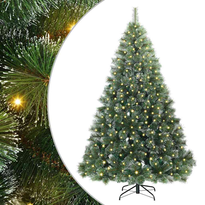 Albero di Natale artificiale con 300 LED Verde 210 cm PE e PVC 3397857