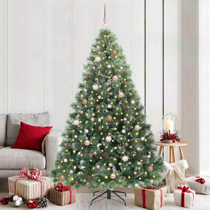 Albero di Natale artificiale con 300 LED Verde 210 cm PE e PVC 3397859