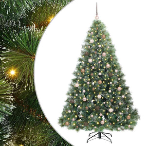 Albero di Natale artificiale con 300 LED Verde 210 cm PE e PVC 3397859