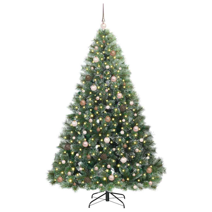 Albero di Natale artificiale con 300 LED Verde 210 cm PE e PVC 3397859