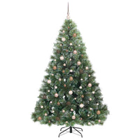 Albero di Natale artificiale con 300 LED Verde 210 cm PE e PVC 3397859