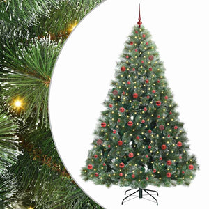 Albero di Natale artificiale con 300 LED Verde 210 cm PE e PVC 3397861
