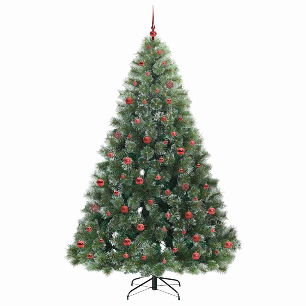 Albero di Natale artificiale con 300 LED Verde 210 cm PE e PVC 3397861