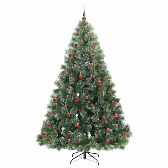 Albero di Natale artificiale con 300 LED Verde 210 cm PE e PVC 3397861