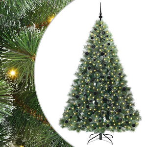 Albero di Natale artificiale con 300 LED Verde 210 cm PE e PVC 3397862
