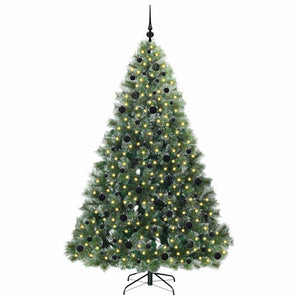 Albero di Natale artificiale con 300 LED Verde 210 cm PE e PVC 3397862
