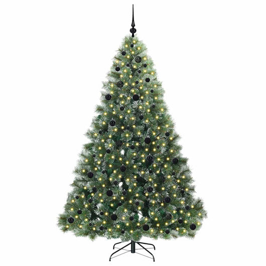 Albero di Natale artificiale con 300 LED Verde 210 cm PE e PVC 3397862