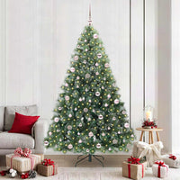 Albero di Natale artificiale con 300 LED Verde 210 cm PE e PVC 3397863