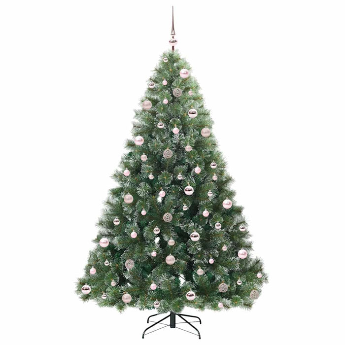 Albero di Natale artificiale con 300 LED Verde 210 cm PE e PVC 3397863