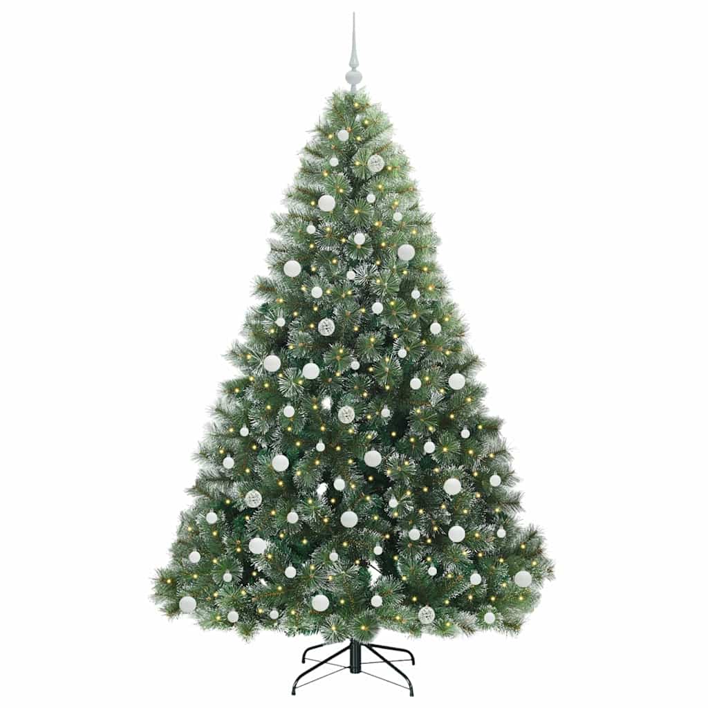 Albero di Natale artificiale con 300 LED Verde 210 cm PE e PVC 3397864