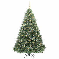 Albero di Natale artificiale con 300 LED Verde 210 cm PE e PVC 3397865