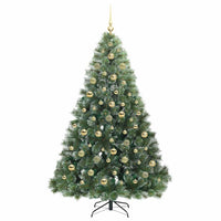 Albero di Natale artificiale con 300 LED Verde 210 cm PE e PVC 3397865