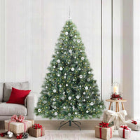 Albero di Natale artificiale con 300 LED Verde 210 cm PE e PVC 3397866
