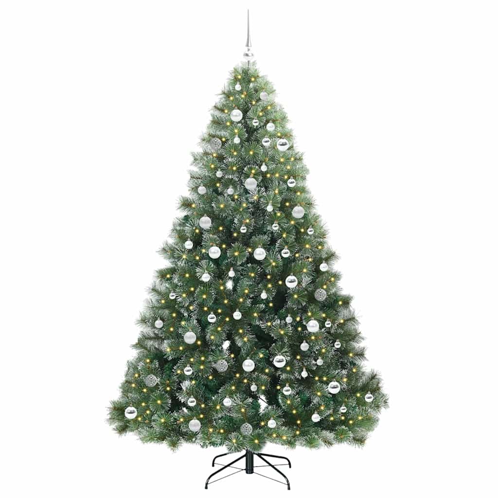 Albero di Natale artificiale con 300 LED Verde 210 cm PE e PVC 3397866