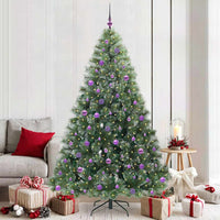 Albero di Natale artificiale con 300 LED Verde 210 cm PE e PVC 3397867