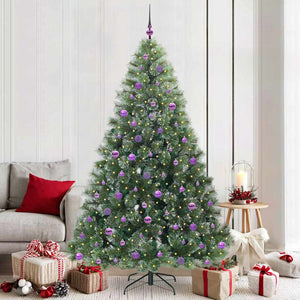 Albero di Natale artificiale con 300 LED Verde 210 cm PE e PVC 3397867
