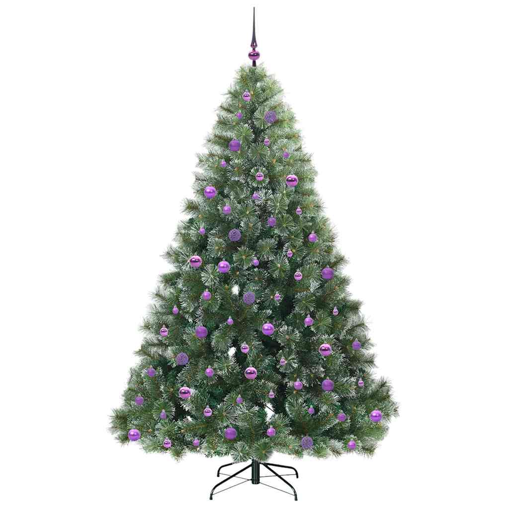 Albero di Natale artificiale con 300 LED Verde 210 cm PE e PVC 3397867