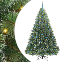 Albero di Natale artificiale con 300 LED Verde 210 cm PE e PVC 3397868