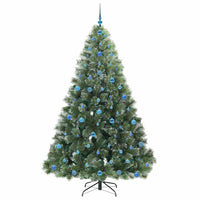Albero di Natale artificiale con 300 LED Verde 210 cm PE e PVC 3397868