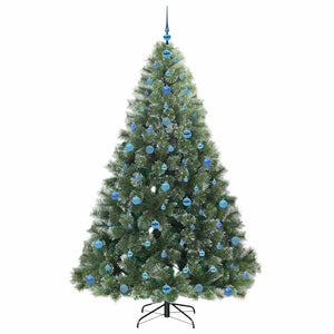 Albero di Natale artificiale con 300 LED Verde 210 cm PE e PVC 3397868