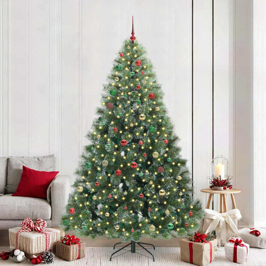 Albero di Natale artificiale con 300 LED Verde 210 cm PE e PVC 3397869