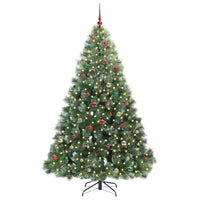 Albero di Natale artificiale con 300 LED Verde 210 cm PE e PVC 3397869