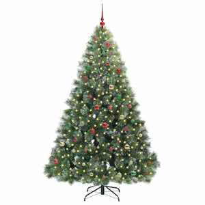 Albero di Natale artificiale con 300 LED Verde 210 cm PE e PVC 3397869