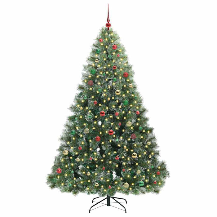 Albero di Natale artificiale con 300 LED Verde 210 cm PE e PVC 3397869