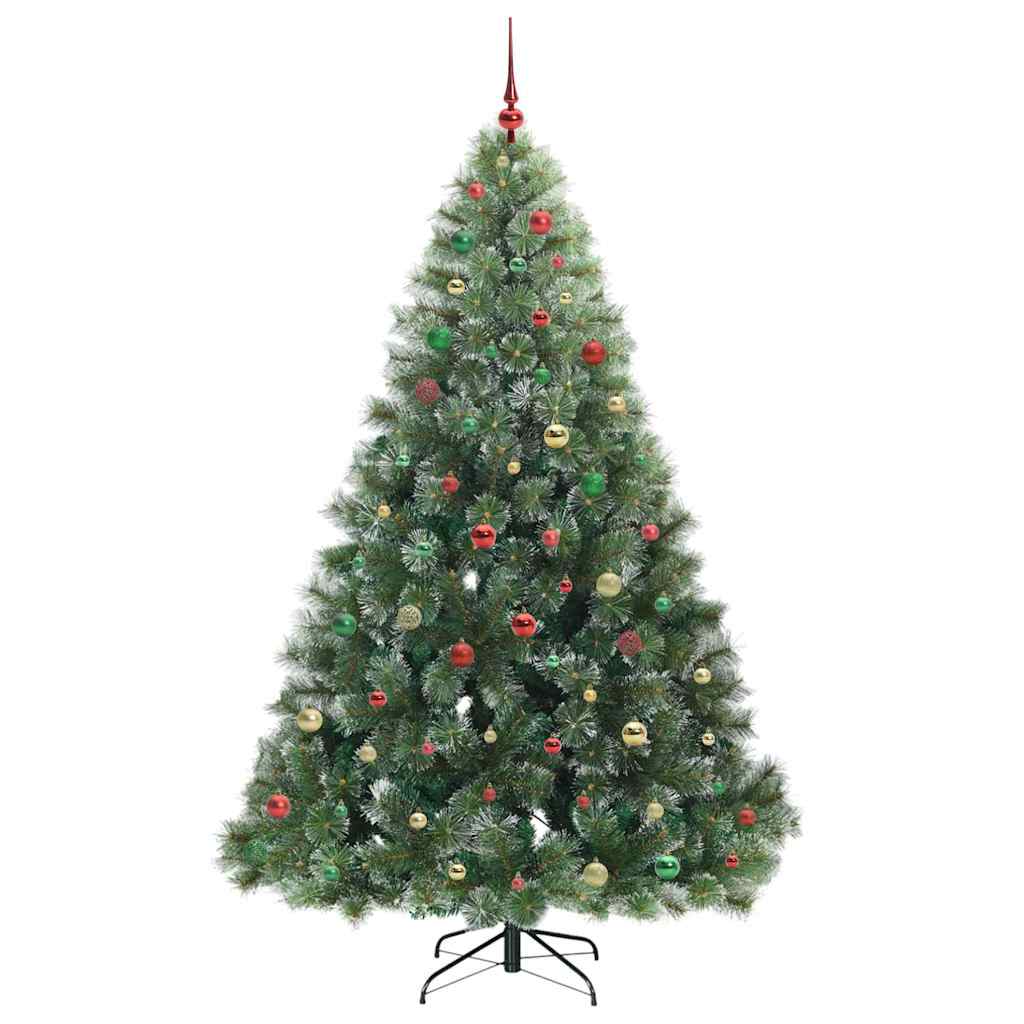 Albero di Natale artificiale con 300 LED Verde 210 cm PE e PVC 3397869