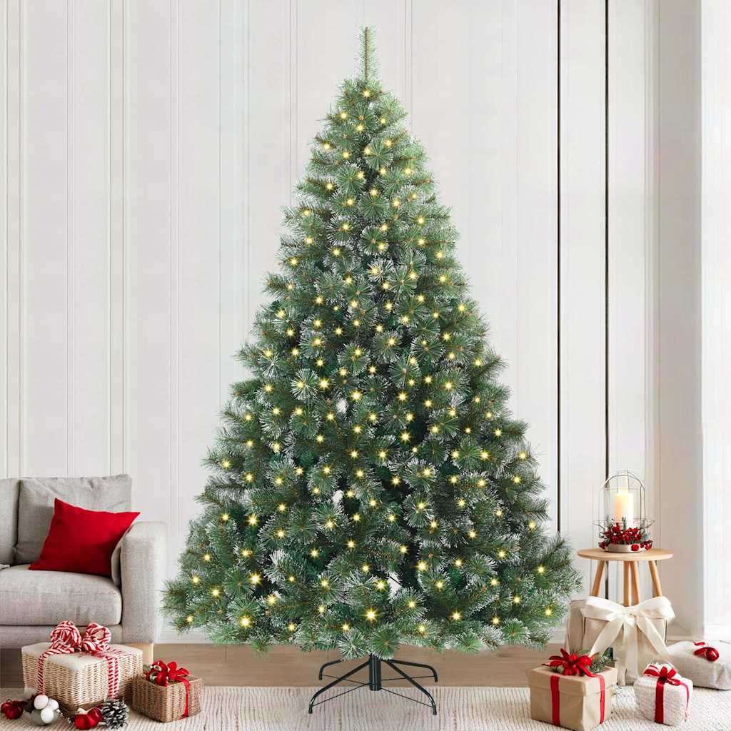 Albero di Natale artificiale con 300 LED Verde 240 cm PE e PVC 3397870