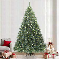 Albero di Natale artificiale con 300 LED Verde 240 cm PE e PVC 3397870