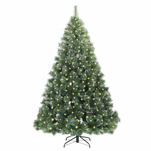 Albero di Natale artificiale con 300 LED Verde 240 cm PE e PVC 3397870