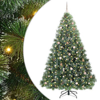 Albero di Natale artificiale con 300 LED Verde 240 cm PE e PVC 3397872