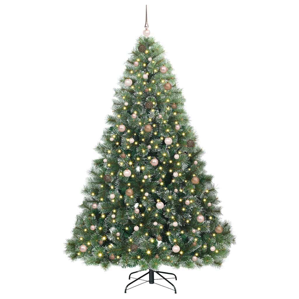 Albero di Natale artificiale con 300 LED Verde 240 cm PE e PVC 3397872