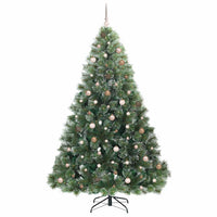 Albero di Natale artificiale con 300 LED Verde 240 cm PE e PVC 3397872