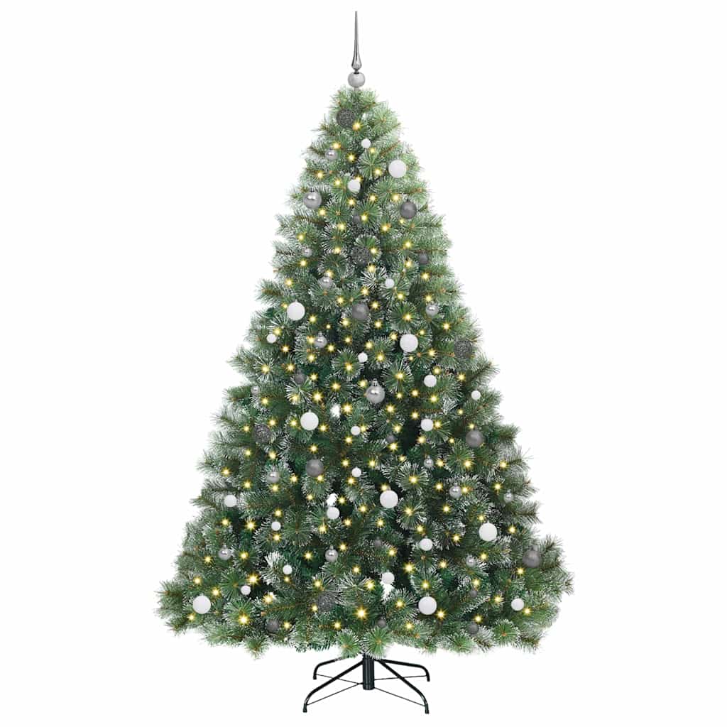 Albero di Natale artificiale con 300 LED Verde 240 cm PE e PVC 3397873