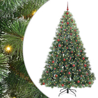 Albero di Natale artificiale con 300 LED Verde 240 cm PE e PVC 3397874
