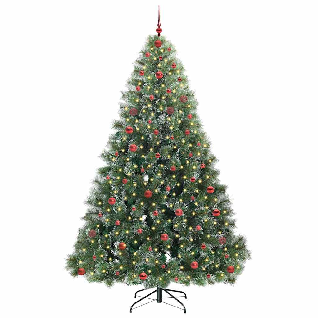 Albero di Natale artificiale con 300 LED Verde 240 cm PE e PVC 3397874