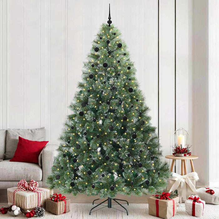 Albero di Natale artificiale con 300 LED Verde 240 cm PE e PVC 3397875