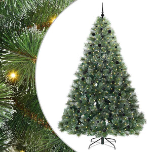 Albero di Natale artificiale con 300 LED Verde 240 cm PE e PVC 3397875